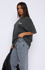 Offstage Oversized Tee Charcoal