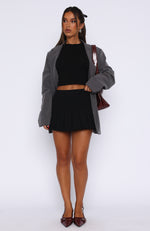 Don't Forget About Me Pleated Mini Skirt Black