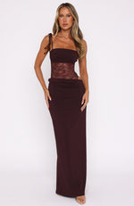compliment me maxi dress Stunning 'Compliment Me' in Burgundy by Kalyani Vijayann Nat is 170cm Compliment Me Maxi Dress Burgundy