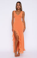 Tell Me Everything Maxi Dress Melon