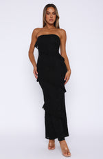 She's A Masterpiece Lace Maxi Dress Black