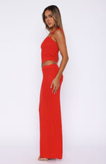 Carrying Your Love Maxi Skirt Chilli