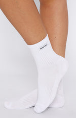 All Angles Socks White