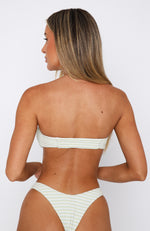 Symi Bikini Top Sage Stripe