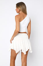 Poolside Dreaming Mini Skirt White