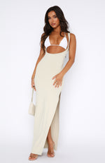 Don't Want To Be Apart Maxi Dress Stone