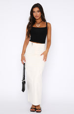Forever Love Maxi Skirt Cream