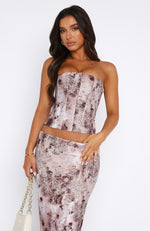 Anytime Bustier Smokey Pink