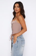 Until You're Mine Bustier Mocha