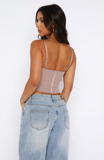 Until You're Mine Bustier Mocha