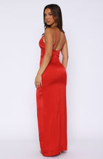 Feelings On Safety Maxi Dress Red