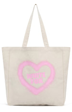 11th Street City Girl At Heart Tote Bag Cake Batter