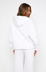 Match Your Words Oversized Hoodie Grey Marle