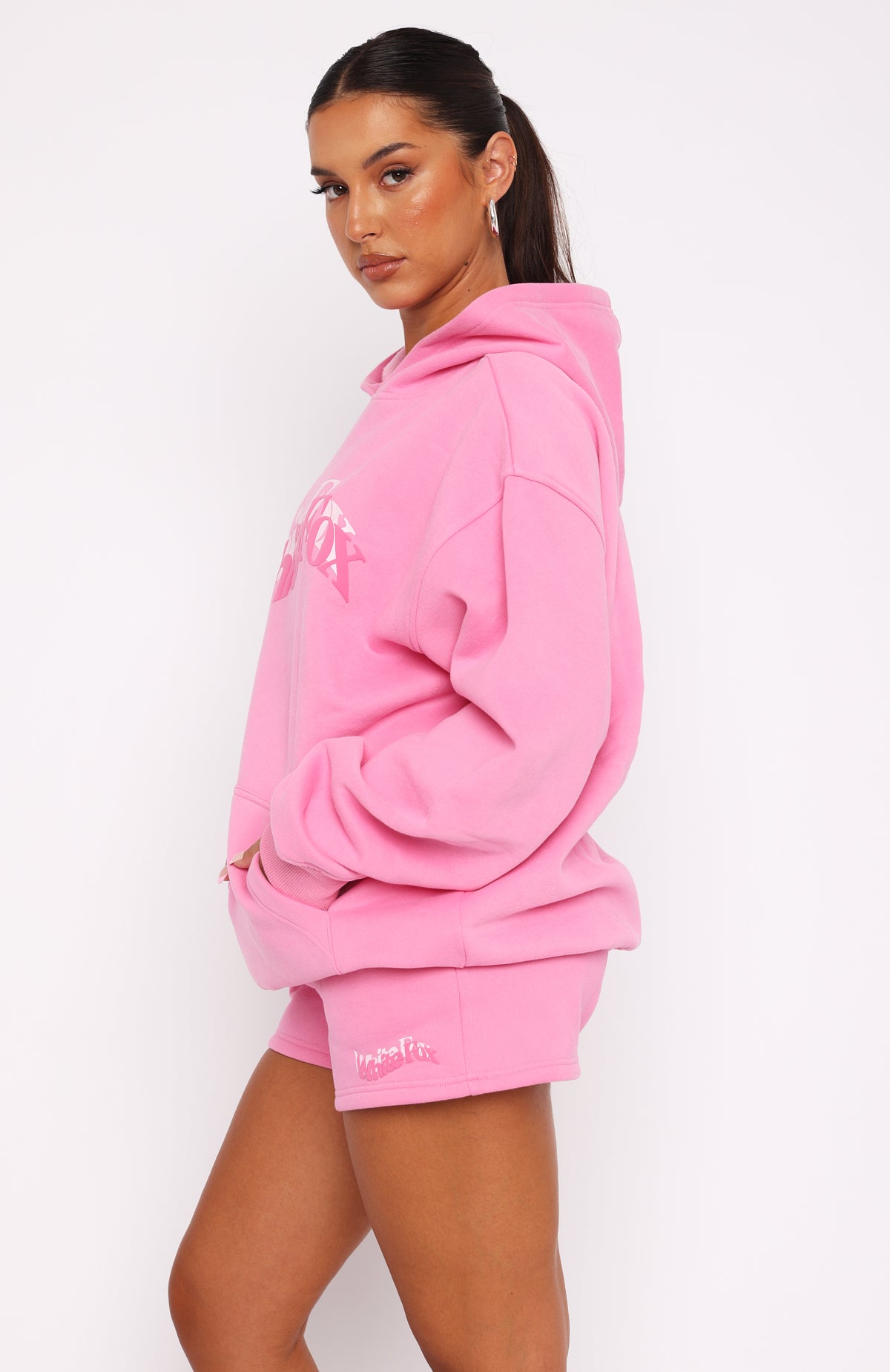 So Wavy Oversized Hoodie Pink | White Fox Boutique