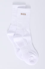 WFA Socks White/Taupe
