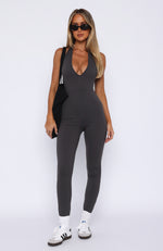 Wild Intentions Jumpsuit Charcoal
