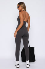 Wild Intentions Jumpsuit Charcoal