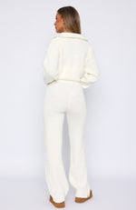 Let's Get Cosy Knit Pants Cream