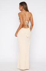 Wave Rider Maxi Dress Off White