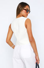 Love The Trend Vest Top White