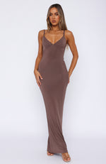 Only The Young Maxi Dress Mocha