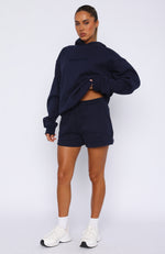 Stay Lifted Lounge Shorts Navy