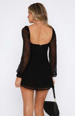 Perfect Moment Long Sleeve Mini Dress Black