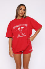 Capsule 9 Take It On Tour Oversized Tee Red