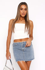 Be Without You Denim Mini Skirt Blue