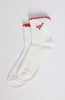 Me Time Socks White/Red