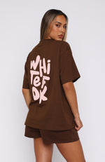 The New Standard Oversized Tee Chocolate