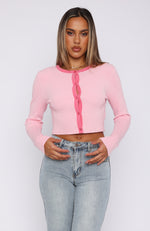 Good Manners Long Sleeve Top Baby Pink