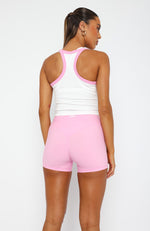 Performance Sports Tank White/Baby Pink