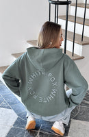 Stay Lifted Oversized Hoodie Dark Green