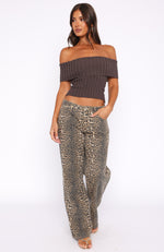What I Want To Hear Off Shoulder Knit Top Cocoa