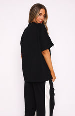 You're Out Of Luck Oversized Tee Black