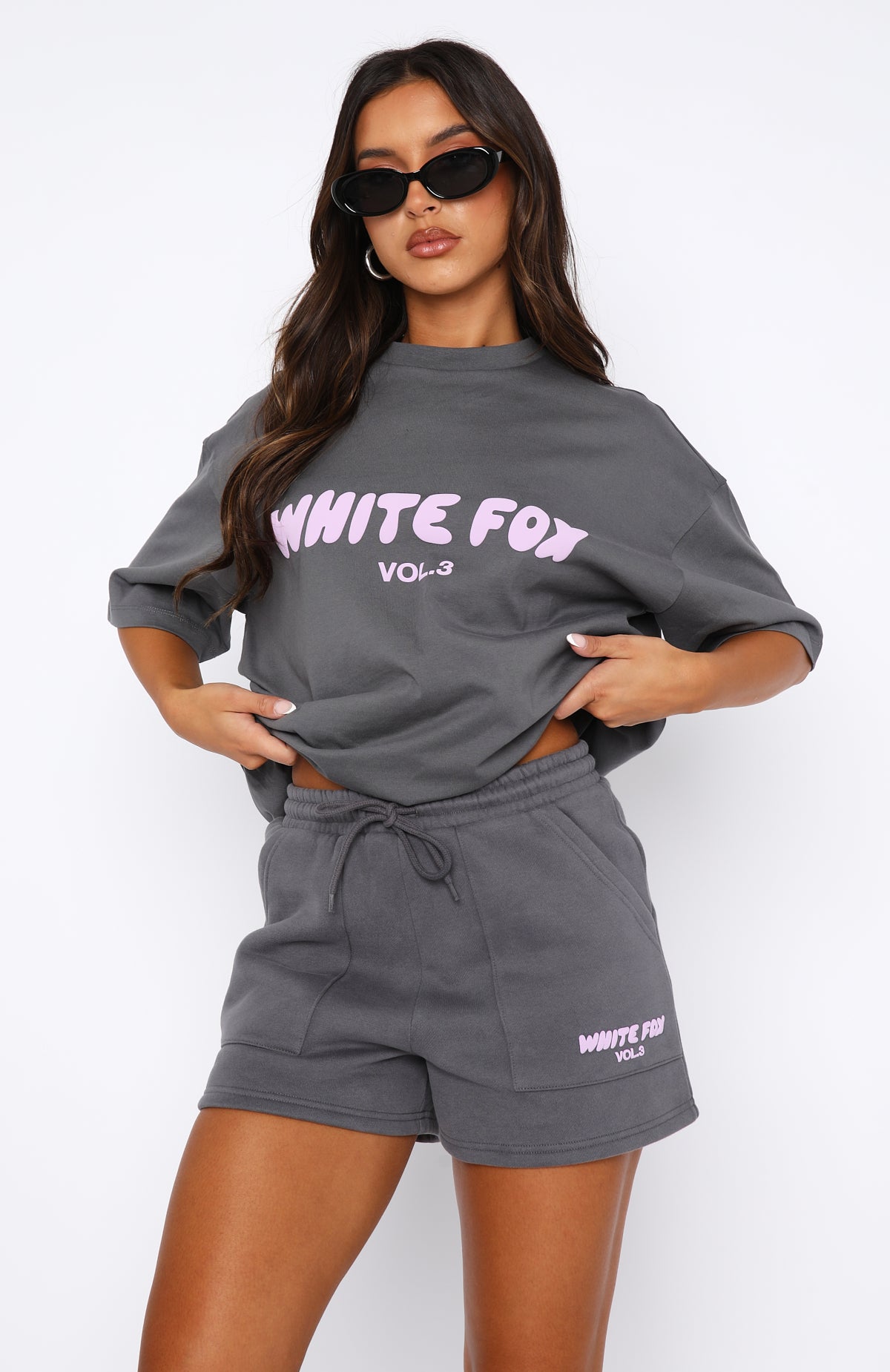 Offstage Oversized Tee Volcanic | White Fox Boutique