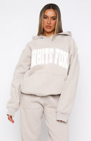 Decade Classics Varsity Oversized Hoodie Moon