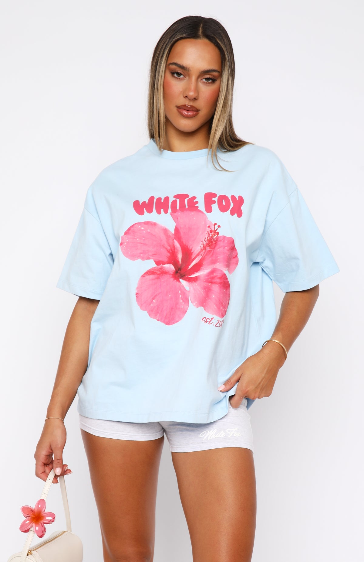Black Colour - Bclove Ss Tee 41142 - Shirts - Lt. Blue main image 0