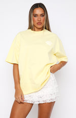 With Love Always Oversized Tee Lemon