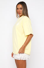 With Love Always Oversized Tee Lemon