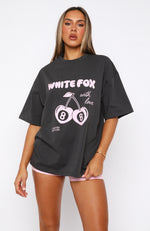 With Love In The Moment Oversized Tee Charcoal