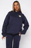 With Love For You Oversized Hoodie Navy