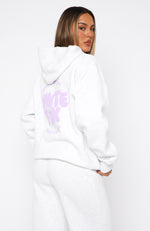 With Love For You Oversized Hoodie Grey Marle