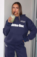 Ready To Go Oversized Hoodie Navy