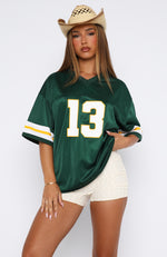 Friday Night Lights Oversized Jersey Dark Green