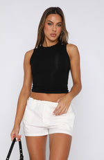 Skip The Line Shorts White