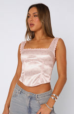 Take Me With You Bustier Baby Pink