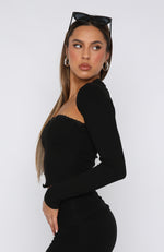 Impressive Style Bolero Top Set Black