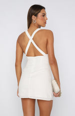 She's The Moment Mini Dress White